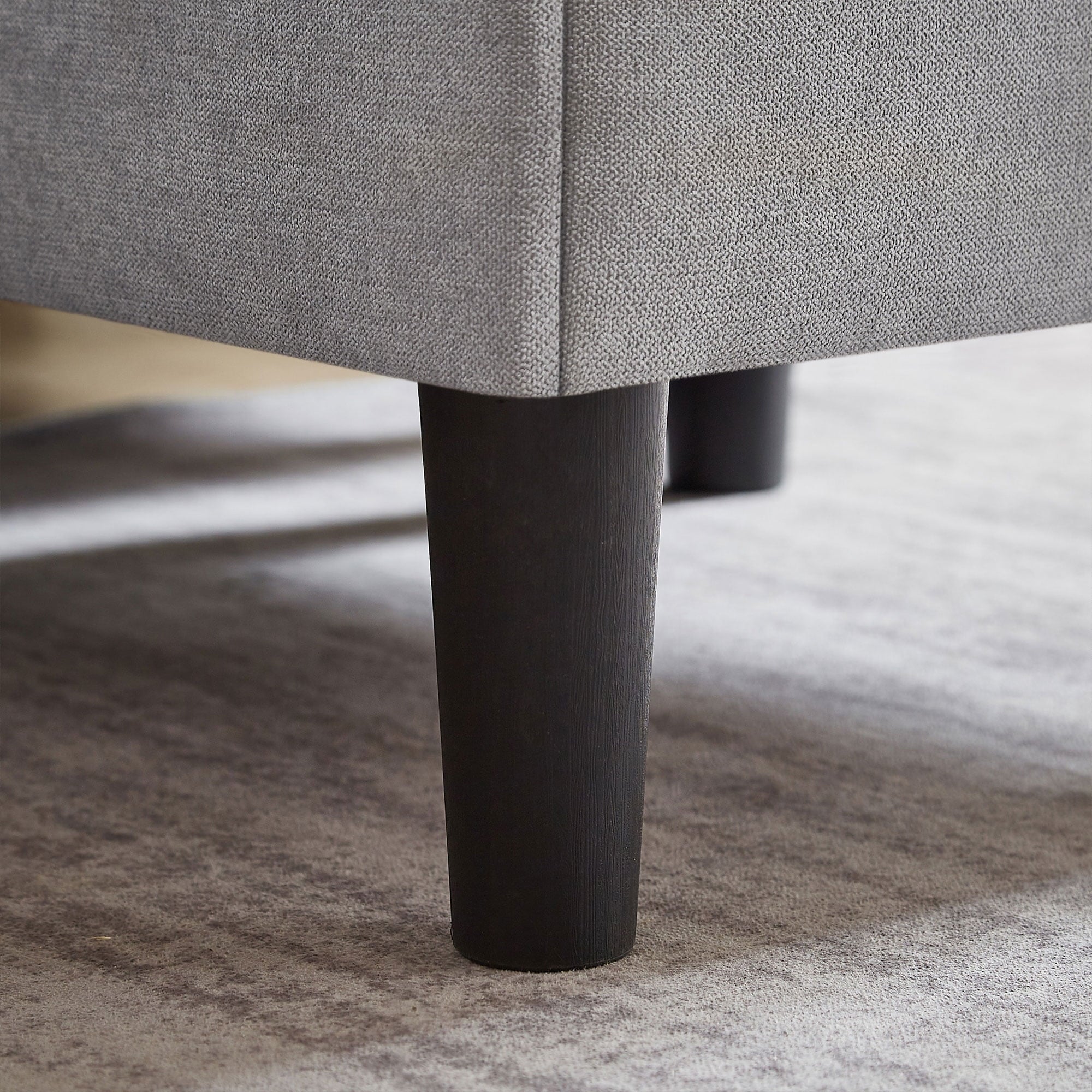 Pingliang Home Convertible Sectional Sofa with Footstool Living Room Sofa Couch with Storage Ottoman and Side Pockets,Modern 3 Seat L Shaped Couches