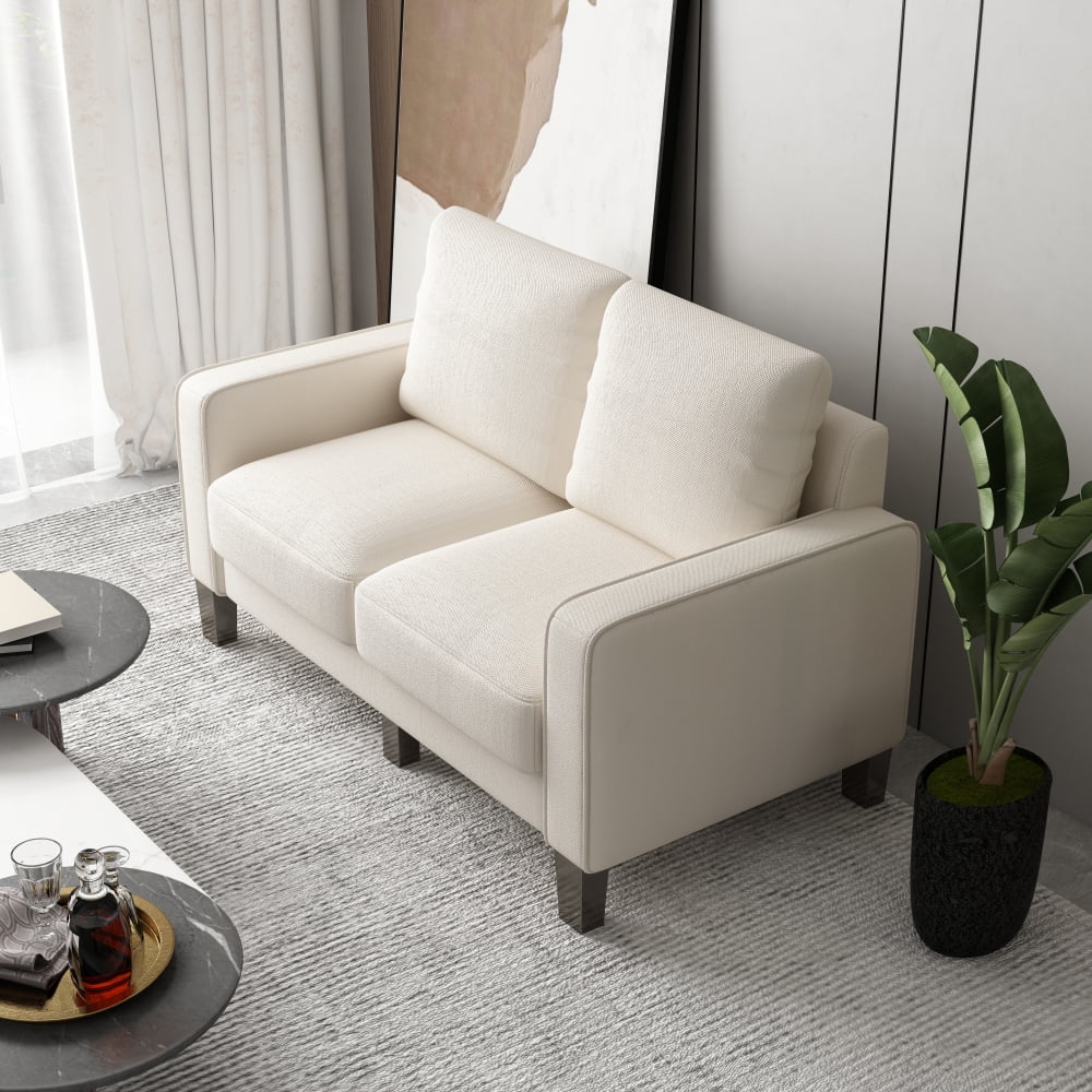 Holaki 53" Modern Loveseat Fabric Sofa Living Room Furniture Sofa, Beige