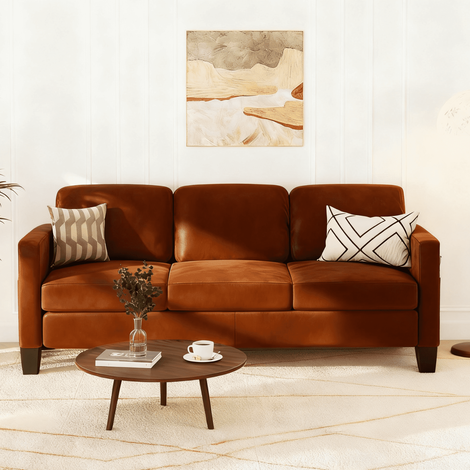 Pinmoco L-Shaped Sectional Sofa Couch for Living Room, 3 Seat Velvet Convertible Sofa with Movable Storage Ottoman and Side Pockets, Gray