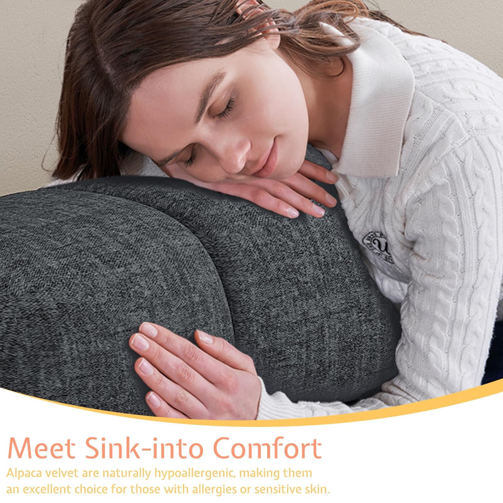 Roomy Homy Modular Sectional Couches for Living Room, L Shaped Compression Sofa with 4 Seater,Gray