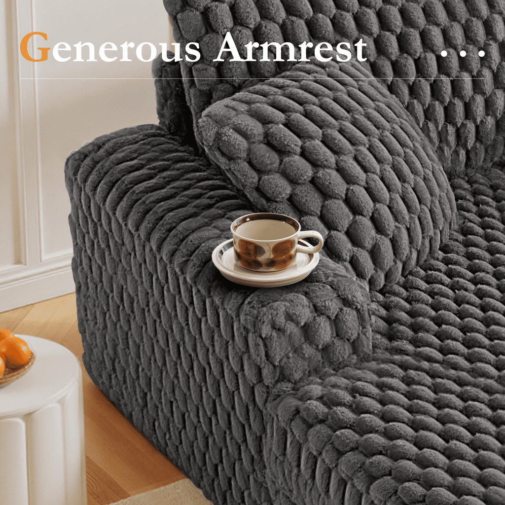 ATHOPE 53"W Oversized Chaise Lounge Chair Indoor, Corduroy Couch Chair with Pillows, Comfy Reading Chairs with Wide Arms, Upholstered Sleeper Sofa for Living Room, No Assembly Required, Gray